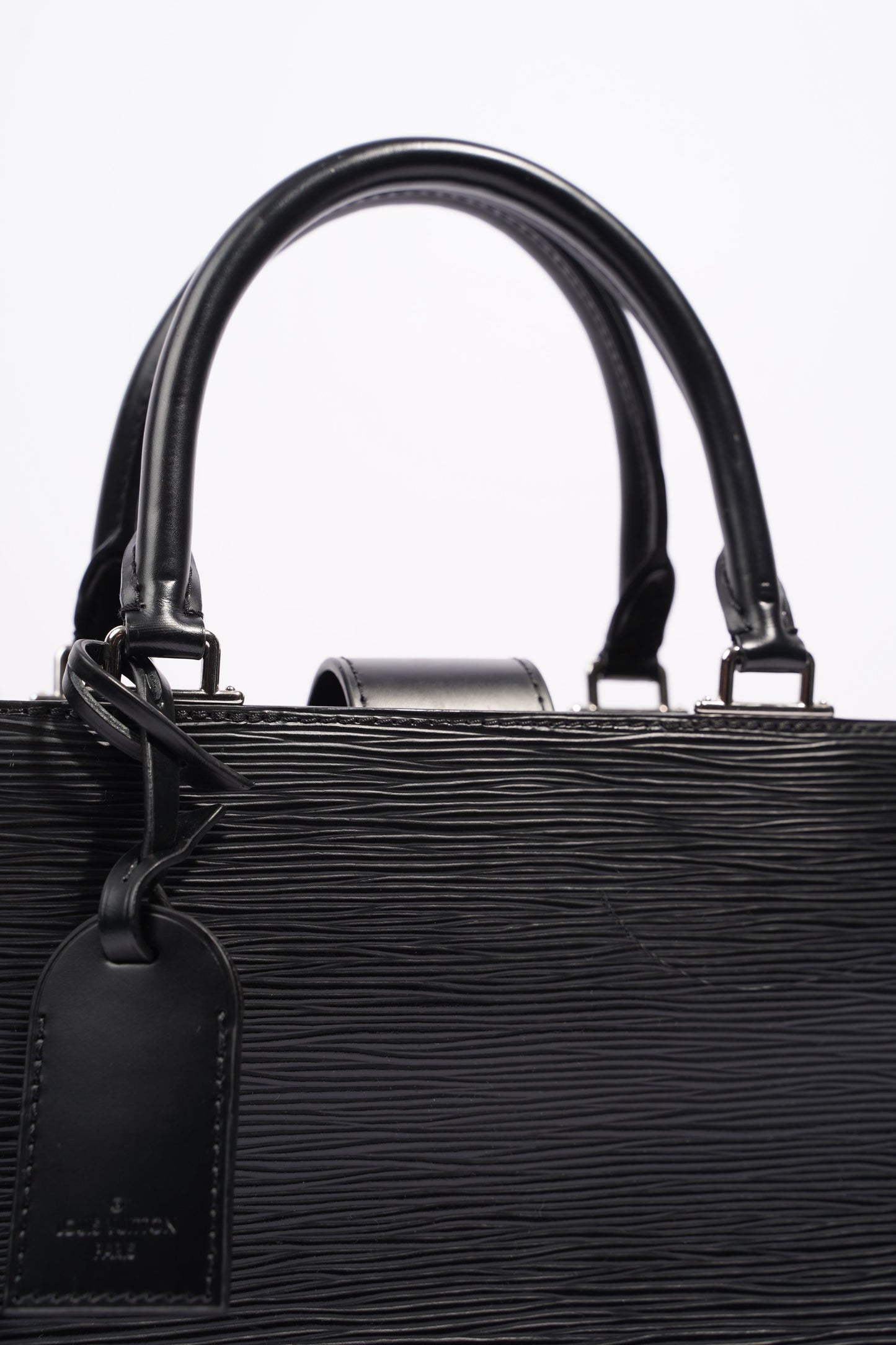 Louis Vuitton Womens Kleber Black Epi Leather MM