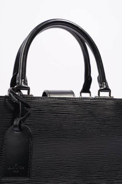 Louis Vuitton Womens Kleber Black Epi Leather MM