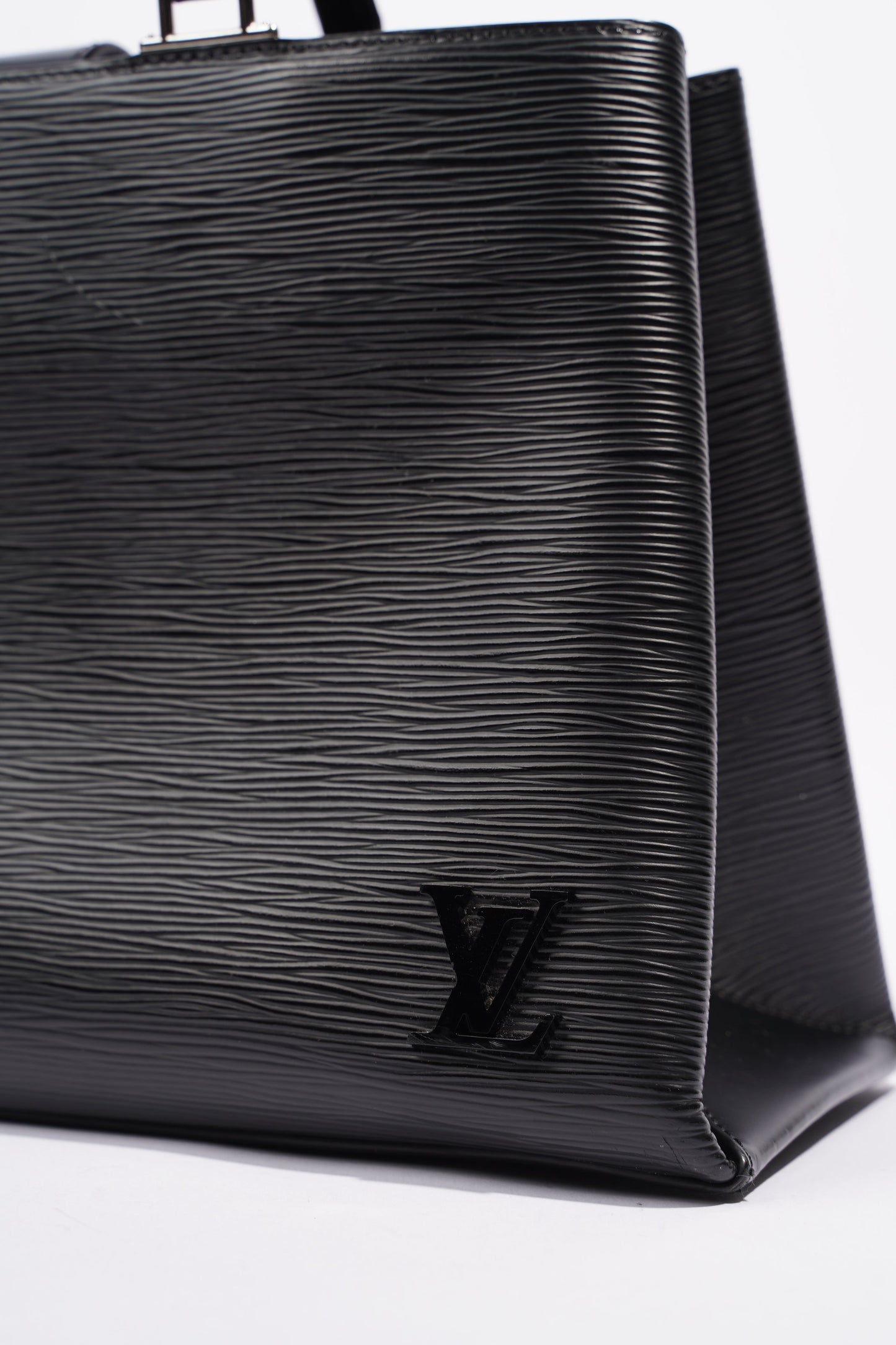 Louis Vuitton Womens Kleber Black Epi Leather MM