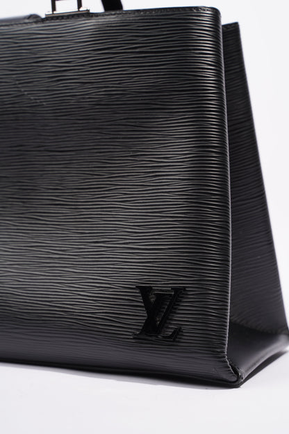 Louis Vuitton Womens Kleber Black Epi Leather MM