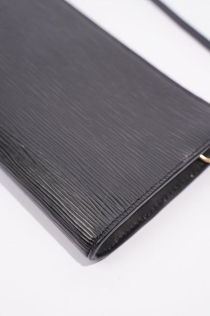 Louis Vuitton Womens Pochette Accessoire Black Epi Leather
