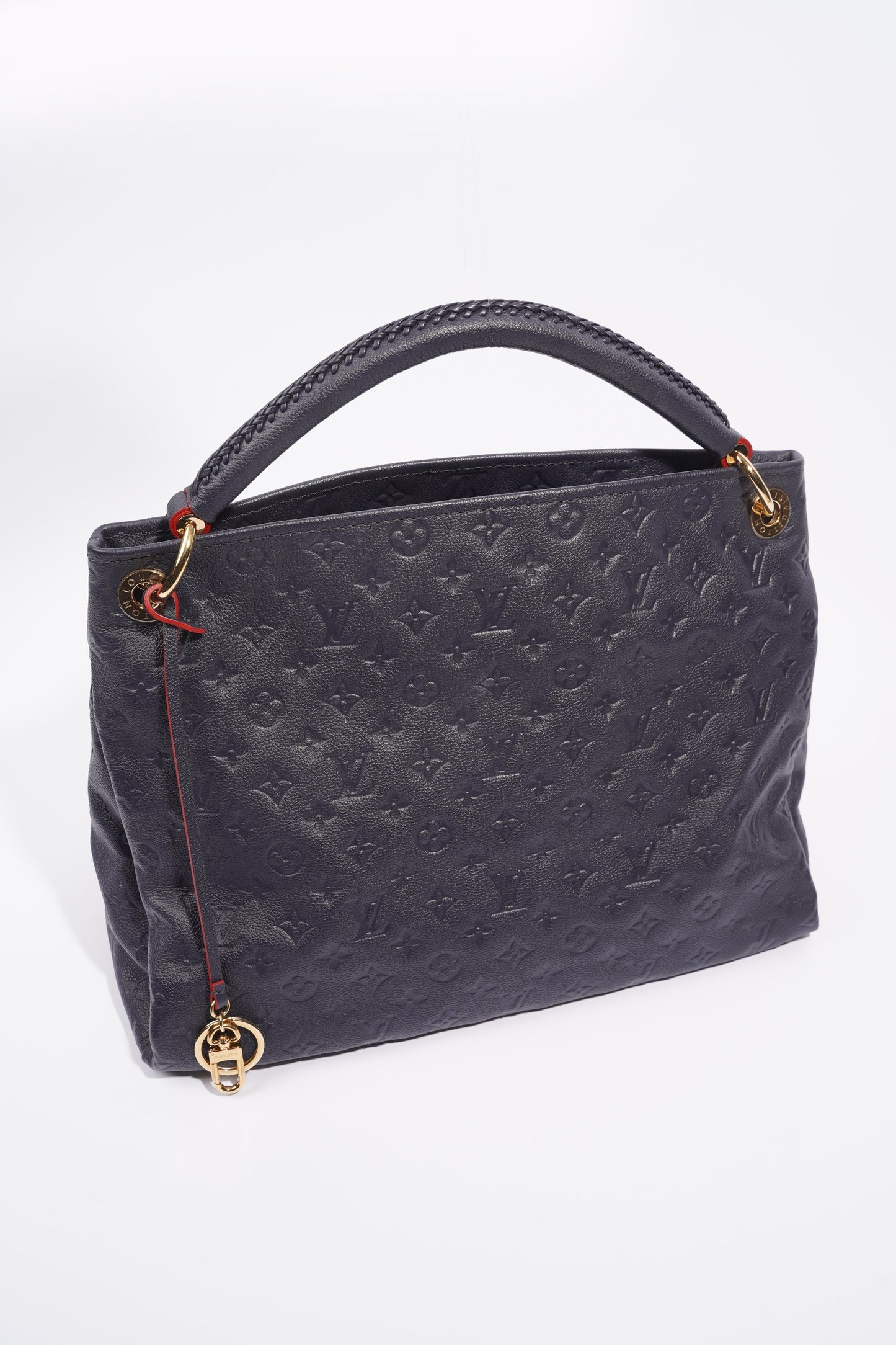 Louis Vuitton Womens Artsy Navy Empreinte Leather MM