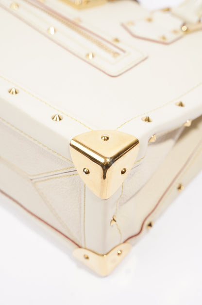 Louis Vuitton Womens Vintage Suhali Le Fabuleux Tote Bag White / Gold