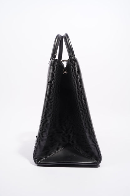 Louis Vuitton Womens Kleber Black Epi Leather MM