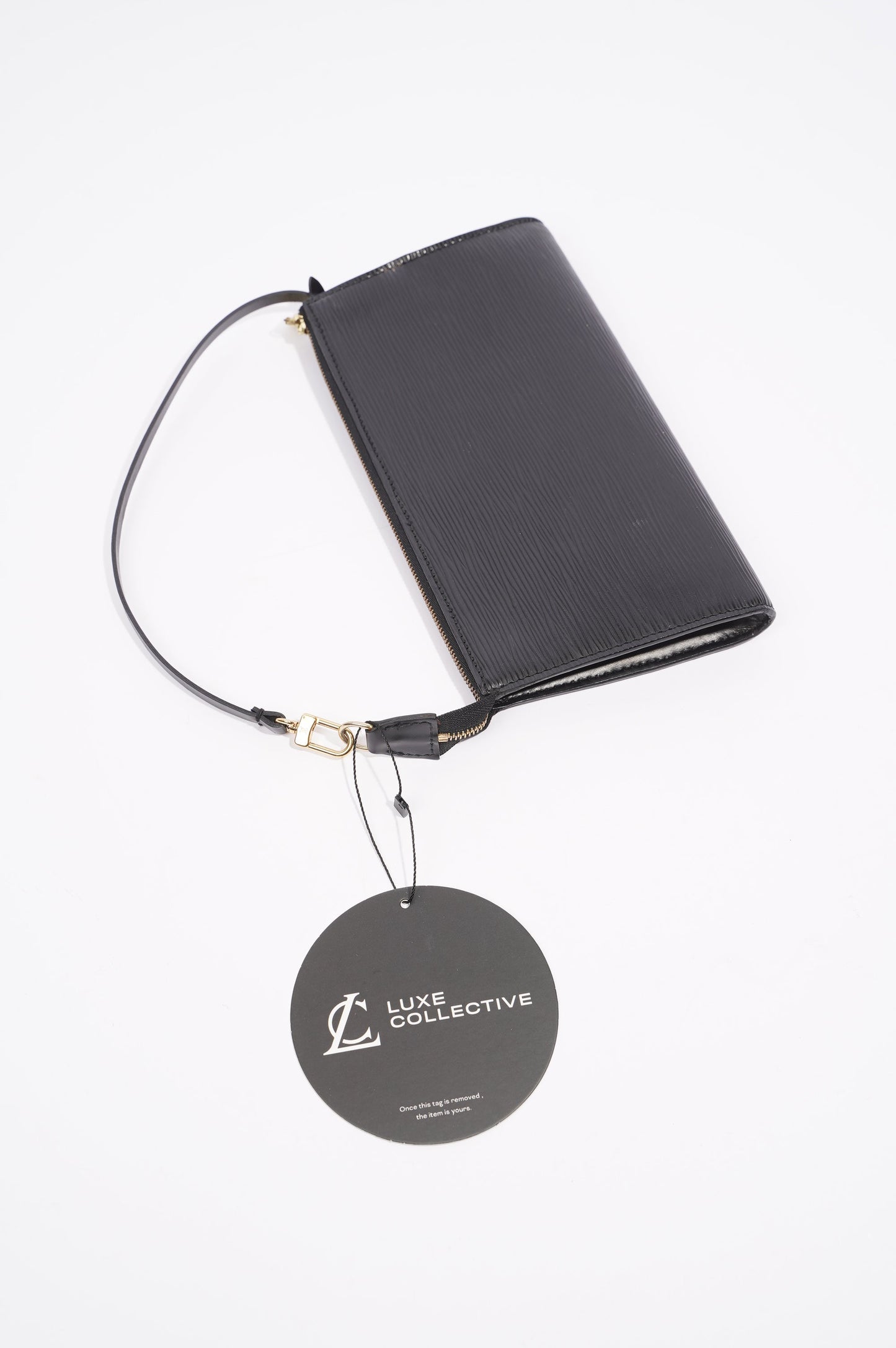 Louis Vuitton Womens Pochette Accessoire Black Epi Leather