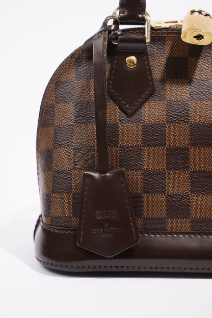 Louis Vuitton Womens Alma Damier Ebene BB