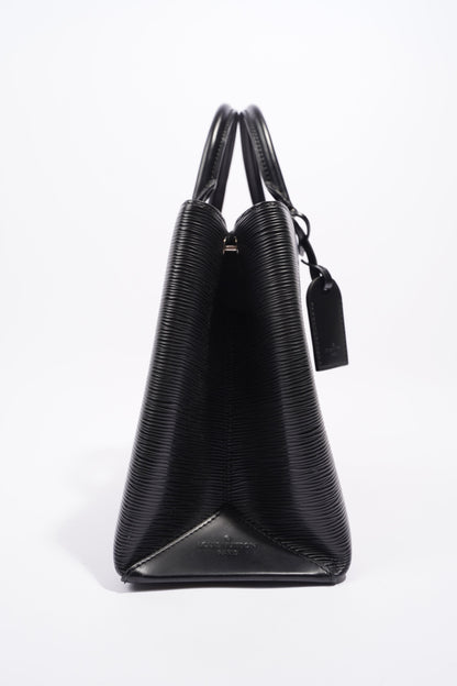 Louis Vuitton Womens Kleber Black Epi Leather MM