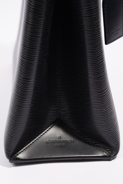 Louis Vuitton Womens Kleber Black Epi Leather MM