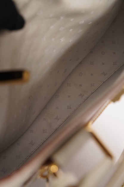 Louis Vuitton Womens Vintage Suhali Le Fabuleux Tote Bag White / Gold