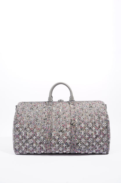 Louis Vuitton Womens Keepall Bandouliere Multicolour Wool Monogram 50
