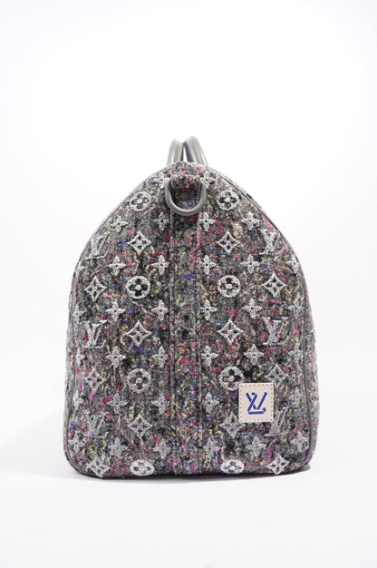 Louis Vuitton Womens Keepall Bandouliere Multicolour Wool Monogram 50