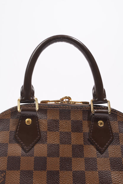 Louis Vuitton Womens Alma Damier Ebene BB