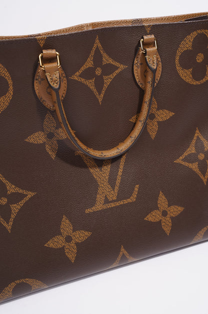 Louis Vuitton Womens On The Go Reverse Monogram Canvas GM