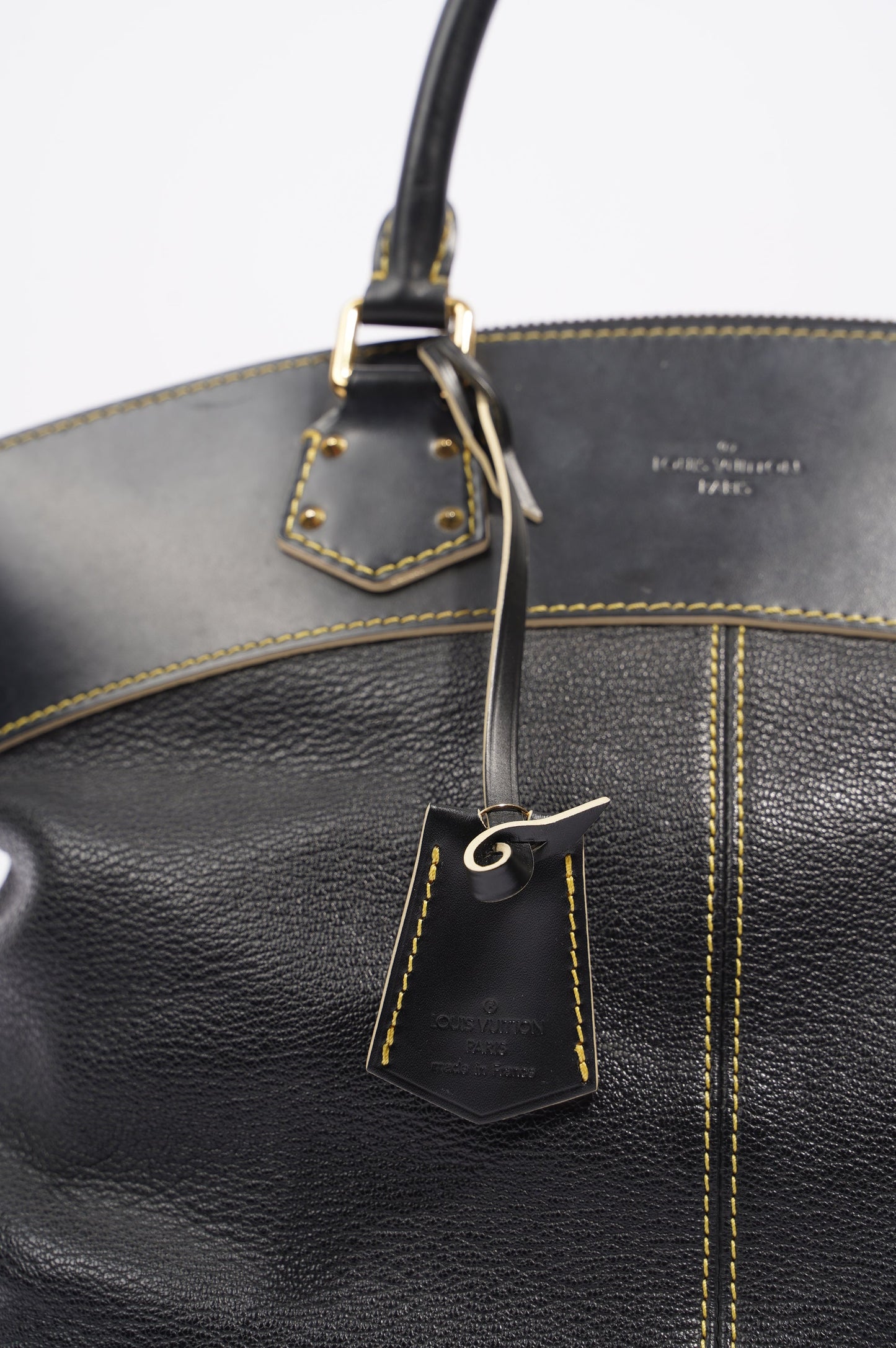 Louis Vuitton Womens Vintage Suhali Lockit Bag Black MM