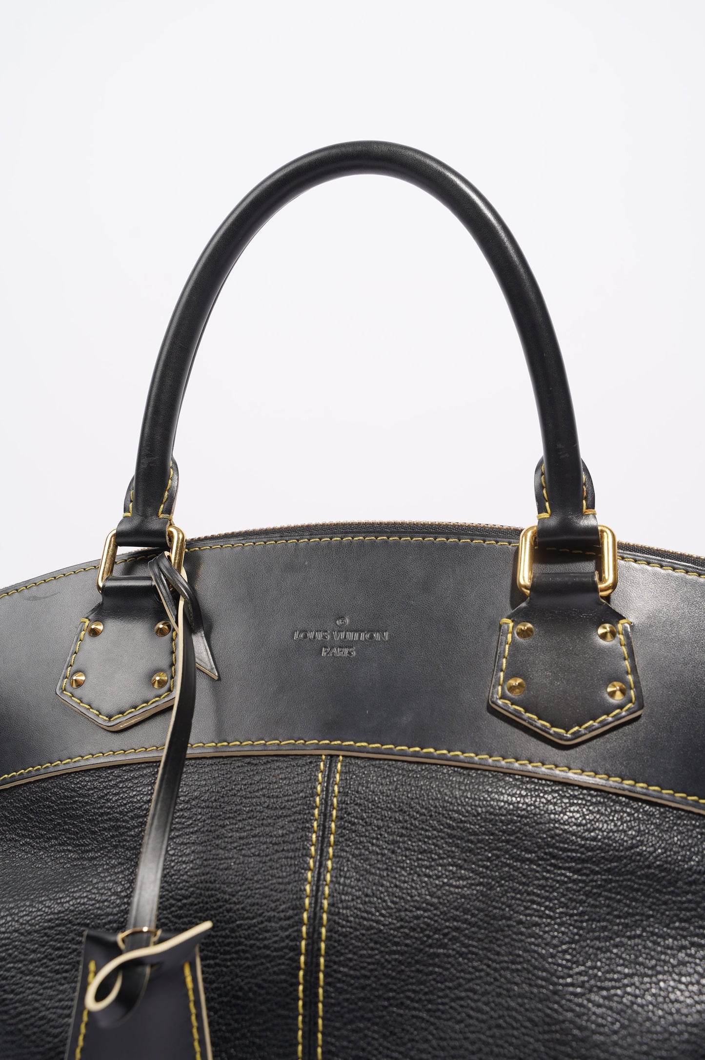 Louis Vuitton Womens Vintage Suhali Lockit Bag Black MM