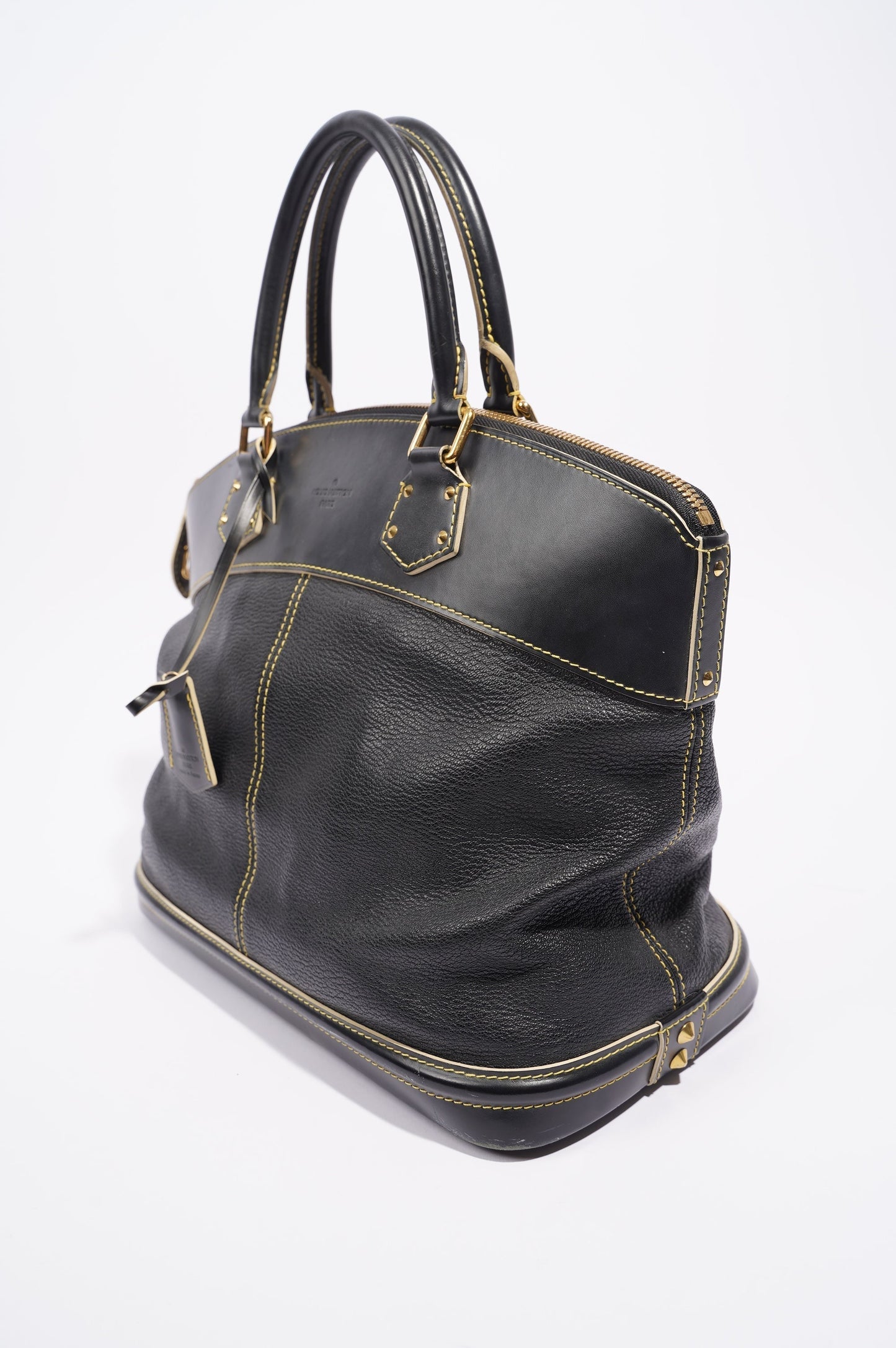 Louis Vuitton Womens Vintage Suhali Lockit Bag Black MM