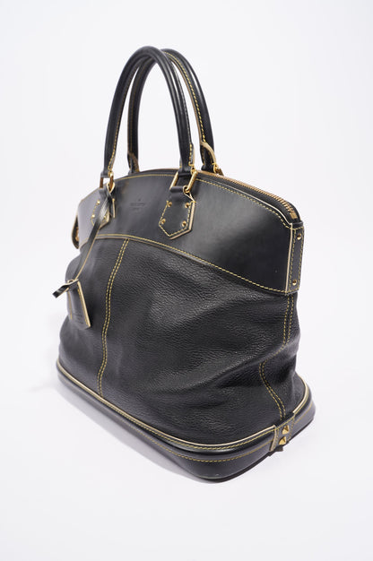 Louis Vuitton Womens Vintage Suhali Lockit Bag Black MM