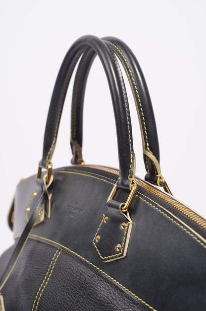 Louis Vuitton Womens Vintage Suhali Lockit Bag Black MM