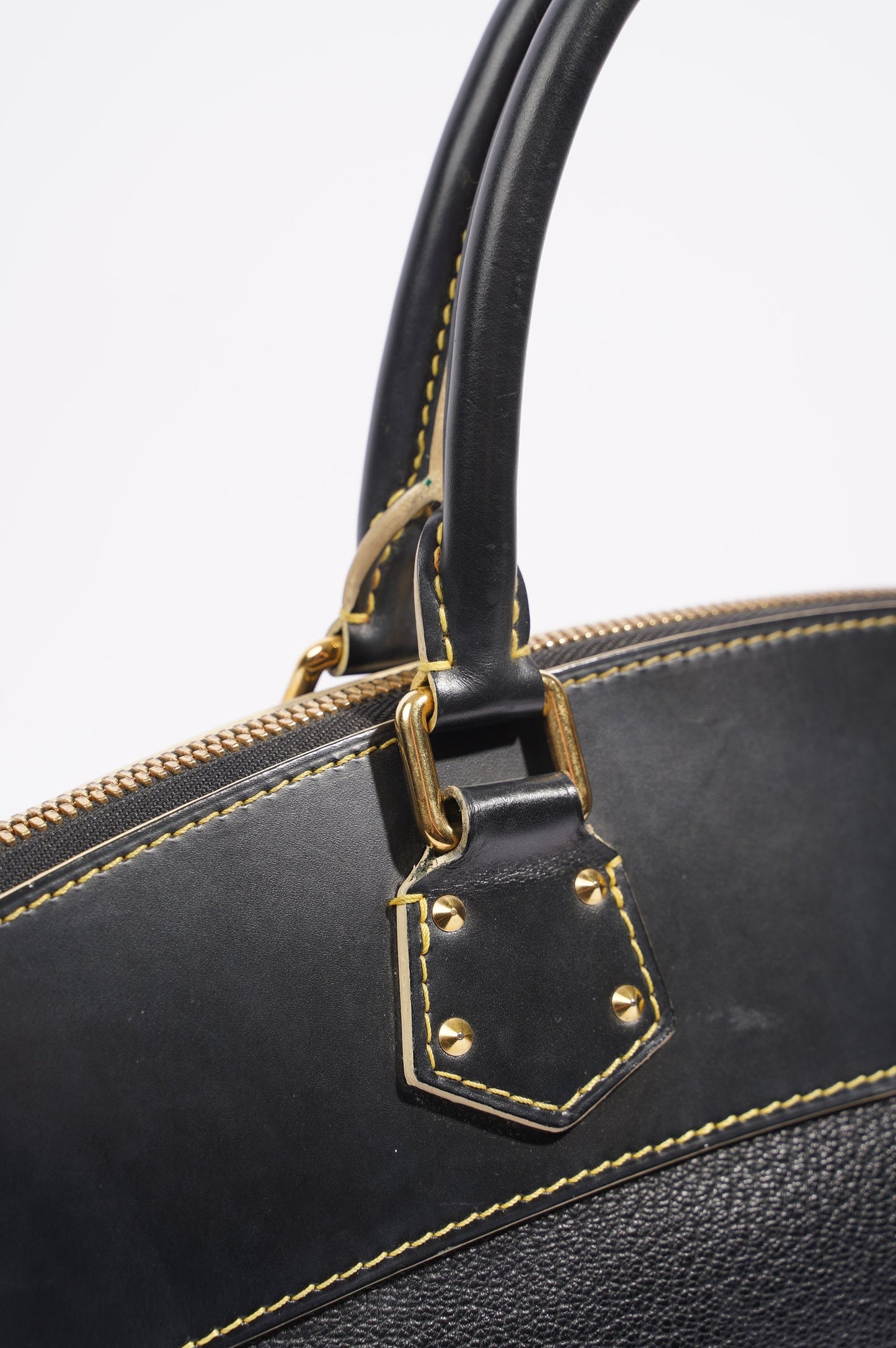 Louis Vuitton Womens Vintage Suhali Lockit Bag Black MM