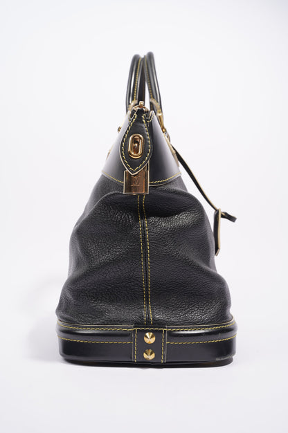 Louis Vuitton Womens Vintage Suhali Lockit Bag Black MM