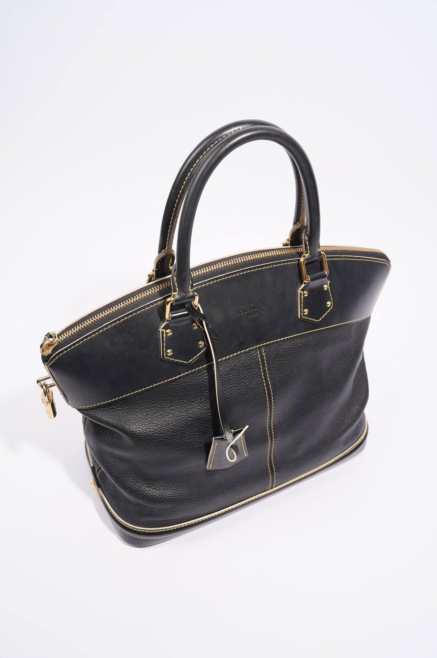 Louis Vuitton Womens Vintage Suhali Lockit Bag Black MM
