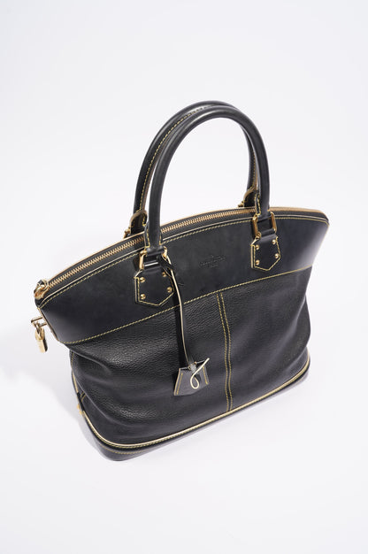 Louis Vuitton Womens Vintage Suhali Lockit Bag Black MM