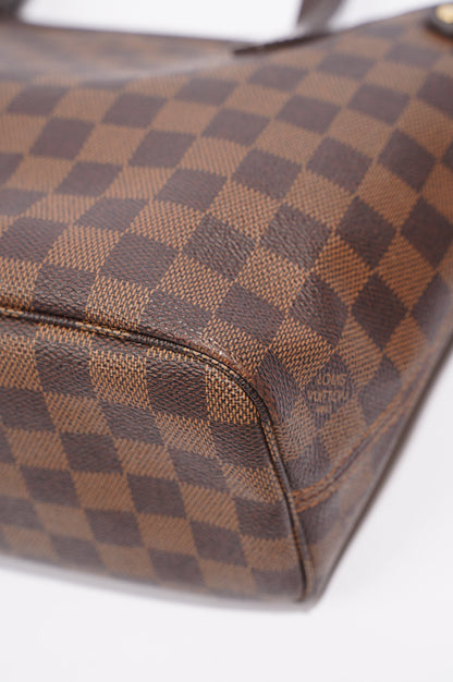Louis Vuitton Womens Neverfull Bag Damier Ebene Canvas PM
