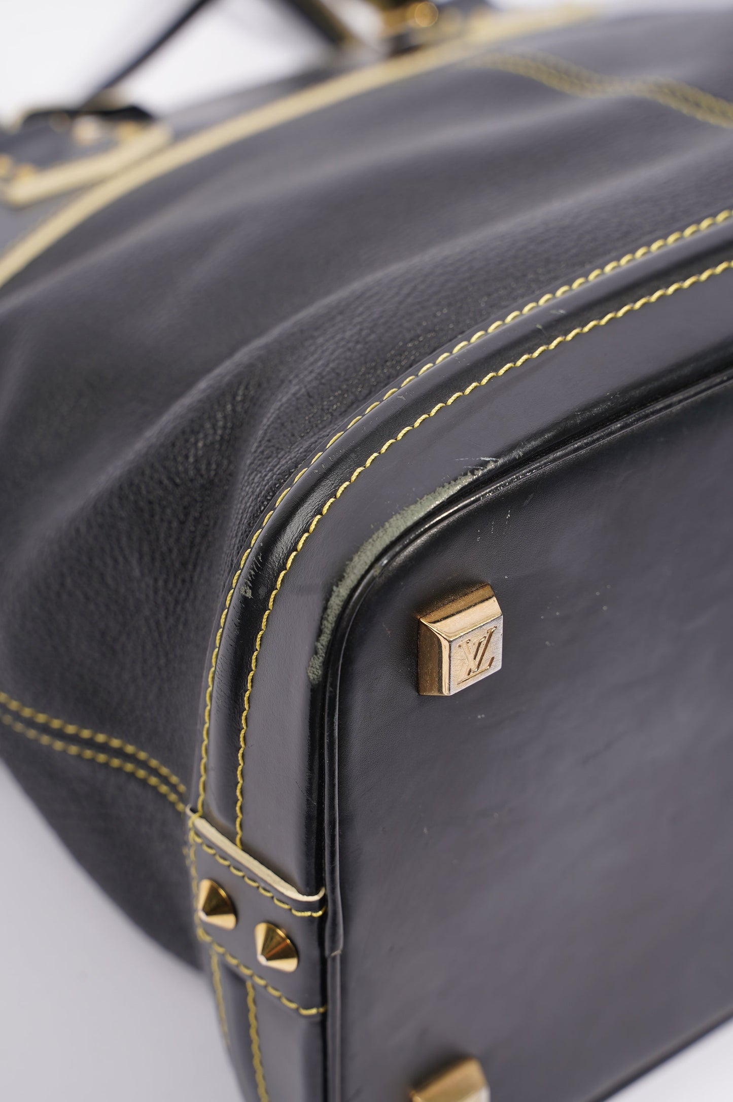 Louis Vuitton Womens Vintage Suhali Lockit Bag Black MM