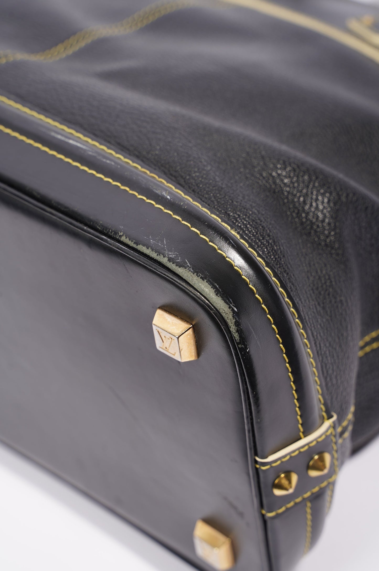 Louis Vuitton Womens Vintage Suhali Lockit Bag Black MM