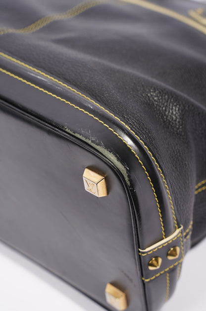 Louis Vuitton Womens Vintage Suhali Lockit Bag Black MM