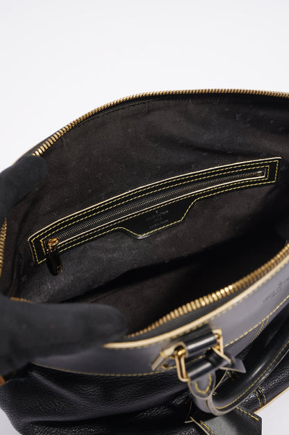Louis Vuitton Womens Vintage Suhali Lockit Bag Black MM
