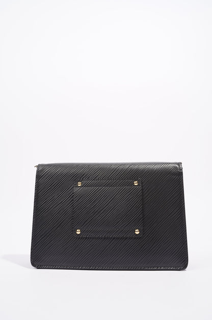 Louis Vuitton Womens Twist Chain Pouch Black Epi Leather