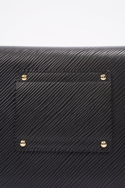 Louis Vuitton Womens Twist Chain Pouch Black Epi Leather