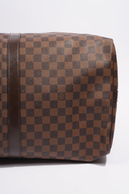 Louis Vuitton Womens Keepall Bandouliere Damier Ebene 55