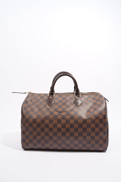 Louis Vuitton Womens Speedy Damier Ebene 35