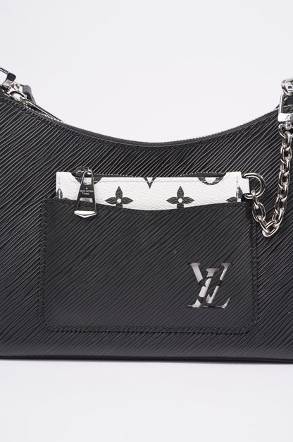 Louis Vuitton Womens Marelle Bag Black Epi Leather