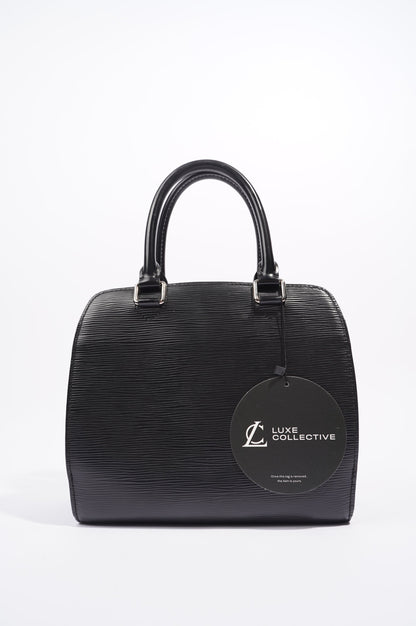 Louis Vuitton Womens Pont Neuf Black Epi Leather