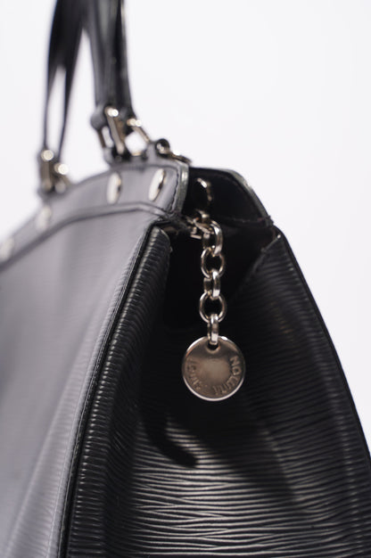 Louis Vuitton Womens Brea Black Epi Leather MM