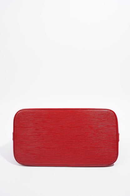 Louis Vuitton Womens Alma Red Epi Leather PM