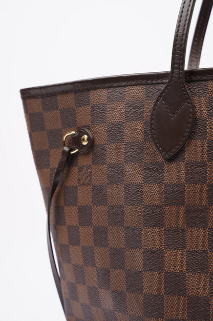 Louis Vuitton Womens Neverfull Damier Ebene MM