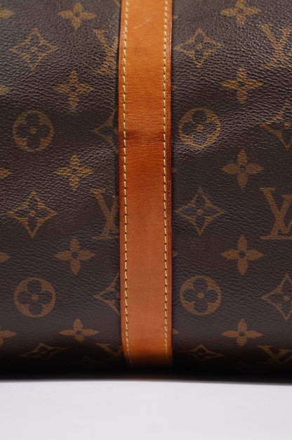 Louis Vuitton Womens Keepall Bandouliere Monogram 55