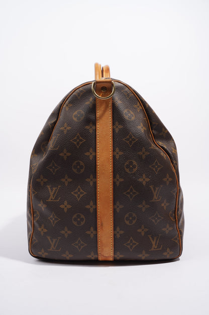 Louis Vuitton Womens Keepall Bandouliere Monogram 55