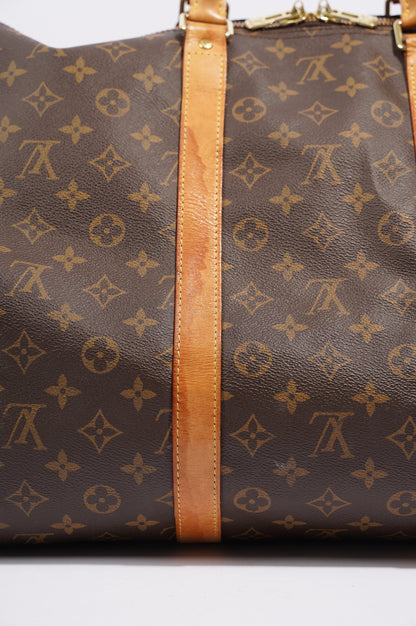 Louis Vuitton Womens Keepall Bandouliere Monogram 55