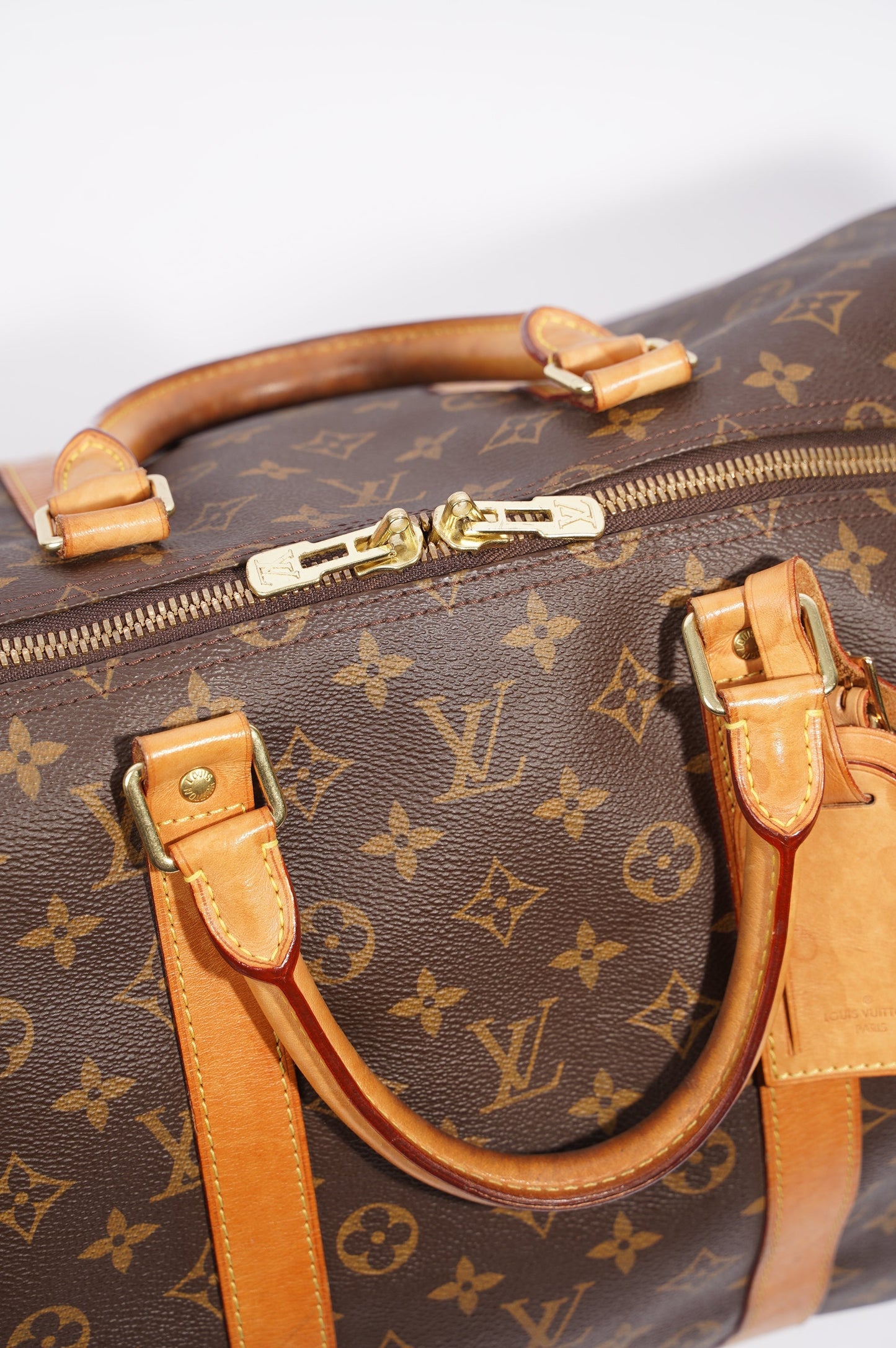 Louis Vuitton Womens Keepall Bandouliere Monogram 55