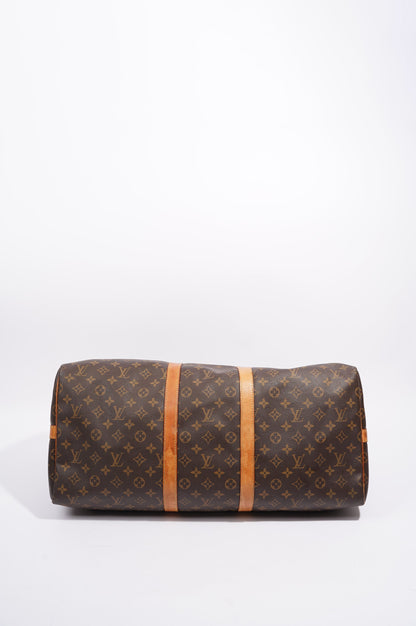 Louis Vuitton Womens Keepall Bandouliere Monogram 55