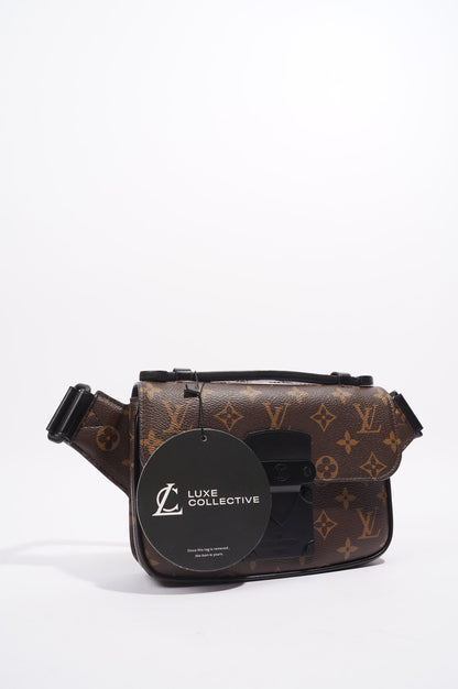 Louis Vuitton Mens S Lock Sling Bag Monogram Canvas