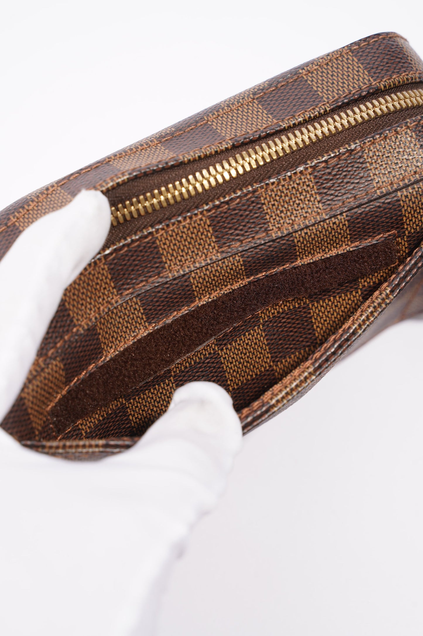 Louis Vuitton Womens Vintage Geronimos Damier Ebene
