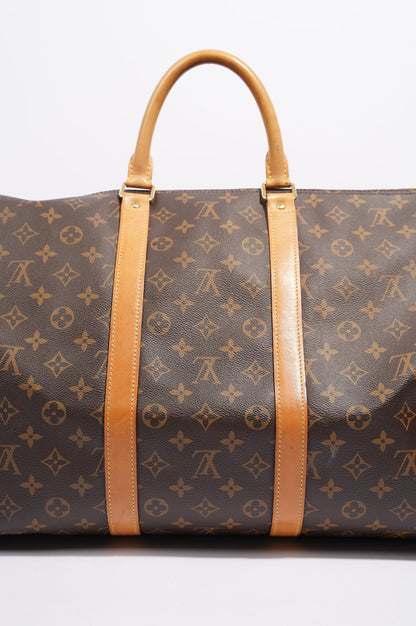 Louis Vuitton Womens Keepall Bandouliere Monogram 55