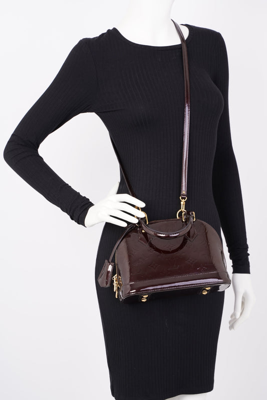 Louis Vuitton Alma Bag Amarant Vernis BB
