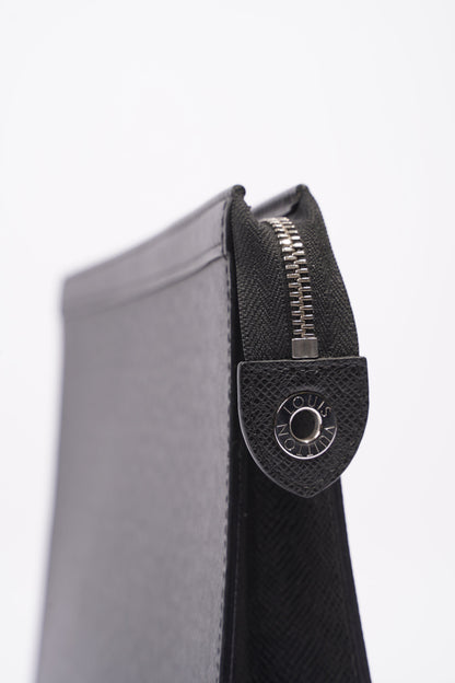 Louis Vuitton Mens Pochette Voyage Black MM